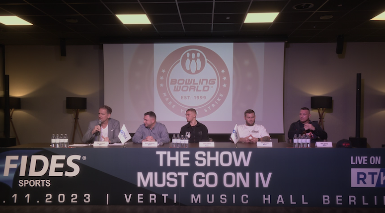 Finale Pressekonferenz "The Show must go on IV" mit Fides Sports